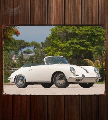 Металлическая табличка Porsche 356C 1600 Cabriolet